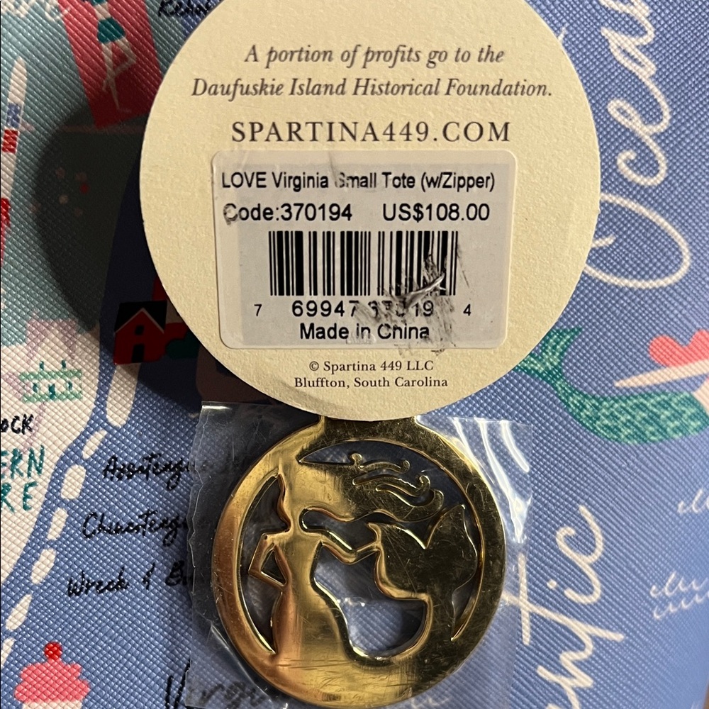 NWT Spartina 449 VA Map Bag - Picture 3 of 10